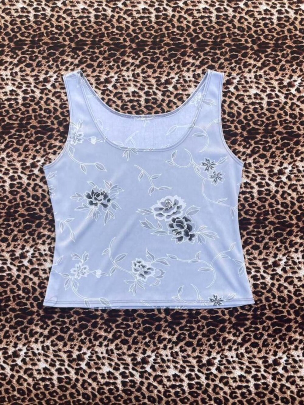 90s floral tank top